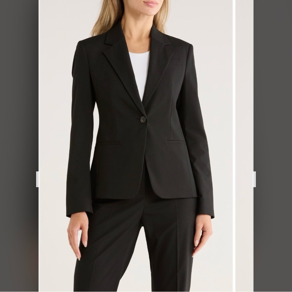 Boss Jia Slim Fit Blazer in Black Size 12 - Picture 2 of 12